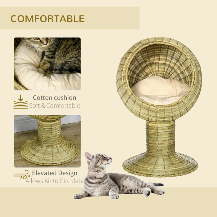 Pawhut Round Cat Bed Wayfair.co.uk